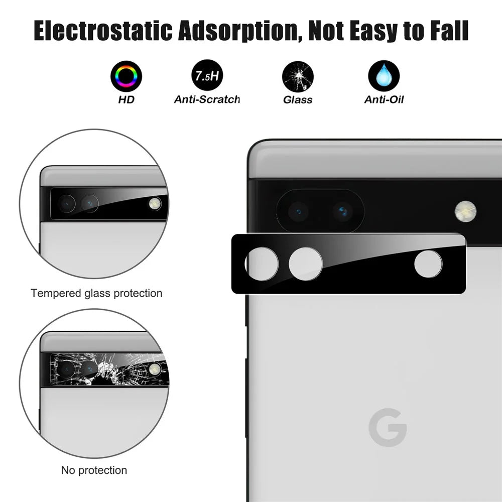 For Google Pixel 6a 5G Tempered Glass Ultra Clear Full Coverage Anti-explosion Camera Lens Protector Film - 2
