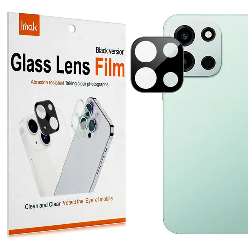 IMAK For OnePlus Turbo 6 5G / Nord 6 5G Camera Lens Protector Tempered Glass HD Clear Full Cover Lens Film - Black - 1