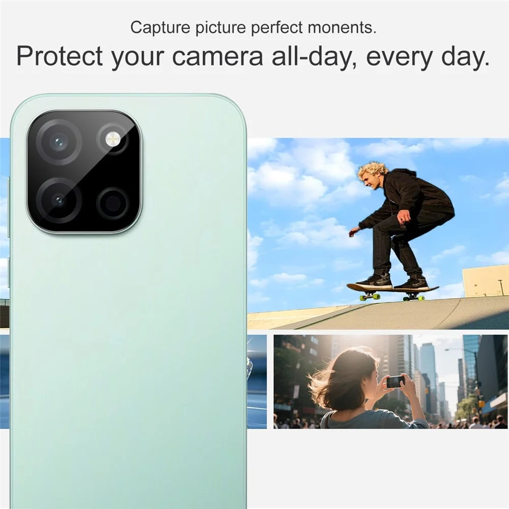 IMAK For OnePlus Turbo 6 5G / Nord 6 5G Camera Lens Protector Tempered Glass HD Clear Full Cover Lens Film - Black - 6