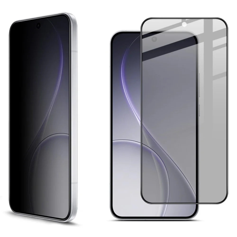 IMAK For Oppo Reno15 F 5G Privacy Screen Protector Anti Peep Full Cover Tempered Glass Film (Fingerprint Unlock) - Black - 1
