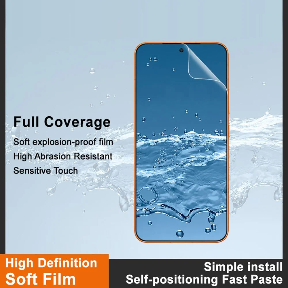 IMAK Hydrogel Film 4th For Oppo Reno15 F 5G Full Screen Protector Ultra Clear Full Glue Soft TPU Film (Fingerprint Unlock) - Transparent - 3
