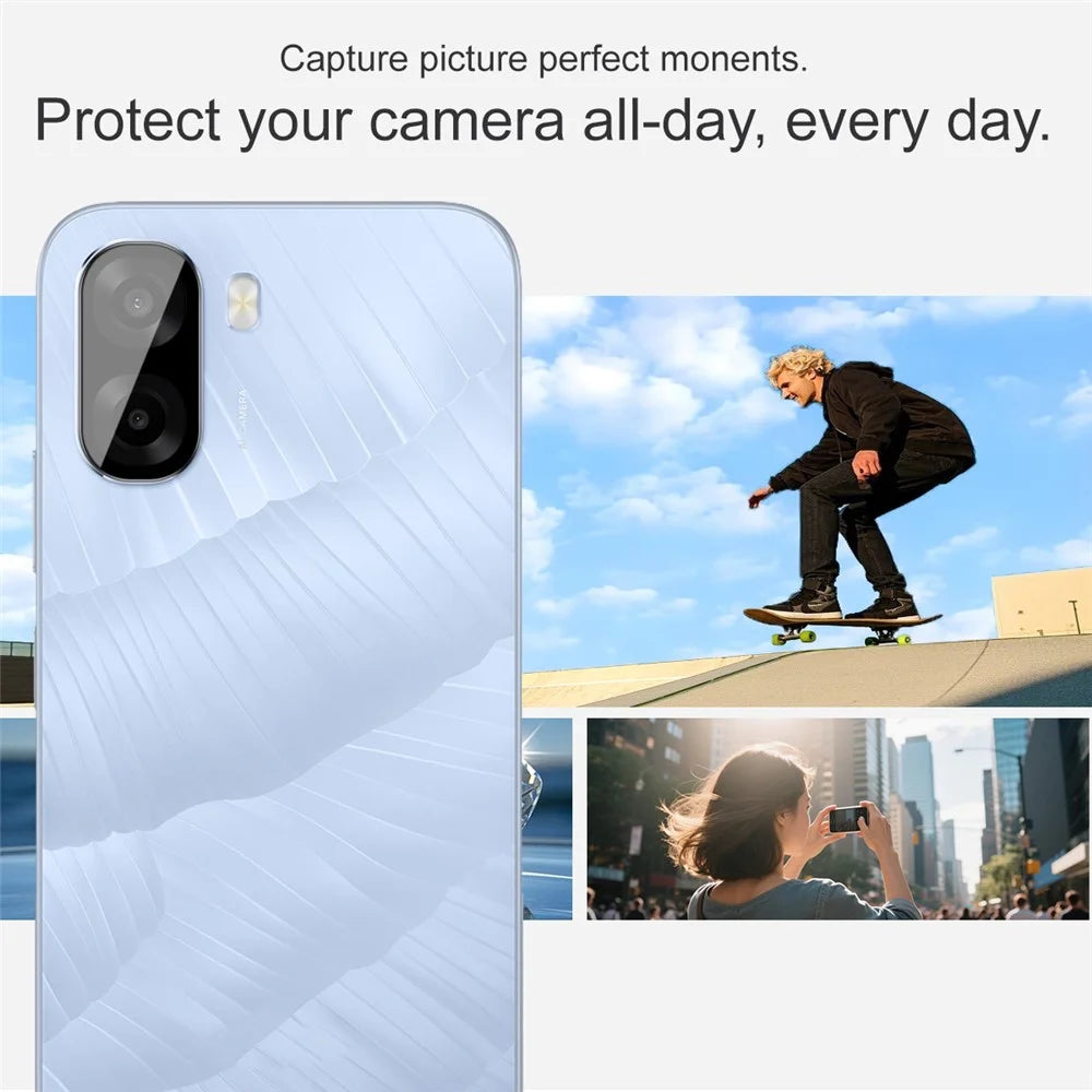 IMAK For Oppo A6x 4G / A6x 5G Camera Lens Protector Tempered Glass HD Clear Full Cover Lens Film - Black - 4