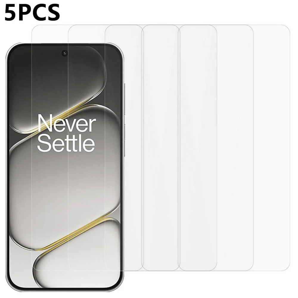 5Pcs For OnePlus Turbo 6 5G / Turbo 6V 5G / Nord 6 5G Front Screen Protector 0.3mm 2.5D Tempered Glass Film, Not Full Covering - Transparent - 1