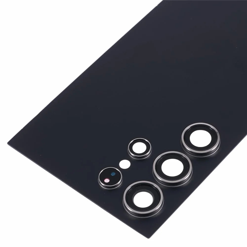For Samsung Galaxy S24 Ultra S928 Battery Housing with Camera Lens Cover (Without Logo) - Titanium Black - 6