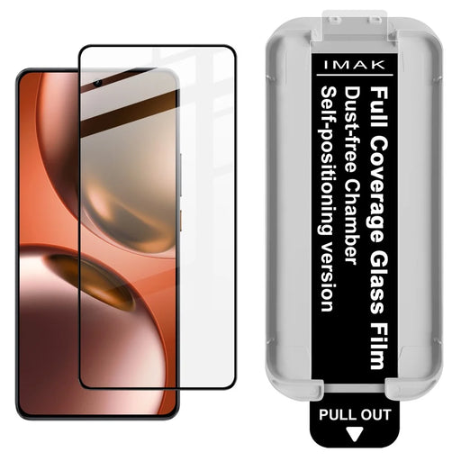 IMAK 3Pcs Tempered Glass For Realme GT 7 5G  /  GT 7T 5G  /  GT7 5G (China) Full Screen Protector Full Glue Film with Dust-free Installation Tool (Fingerprint Unlock) - 2