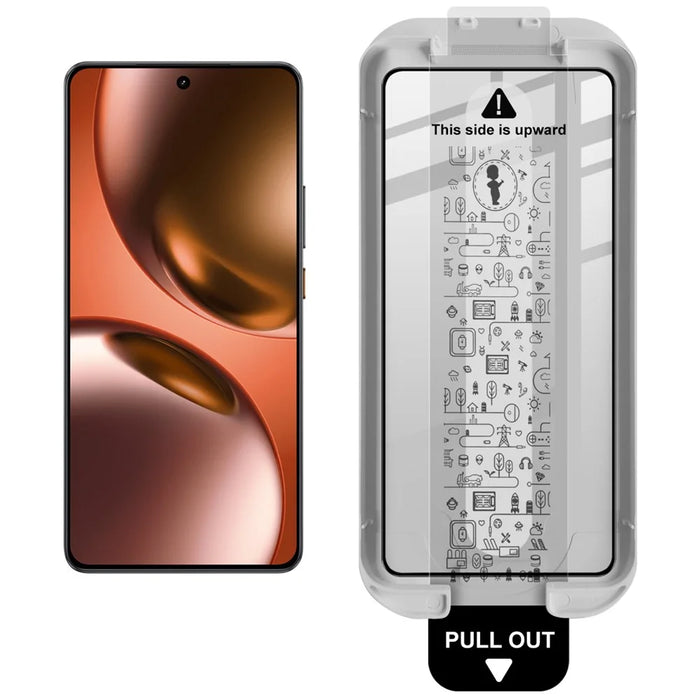 IMAK 3Pcs Tempered Glass For Realme GT 7 5G  /  GT 7T 5G  /  GT7 5G (China) Full Screen Protector Full Glue Film with Dust-free Installation Tool (Fingerprint Unlock) - 3