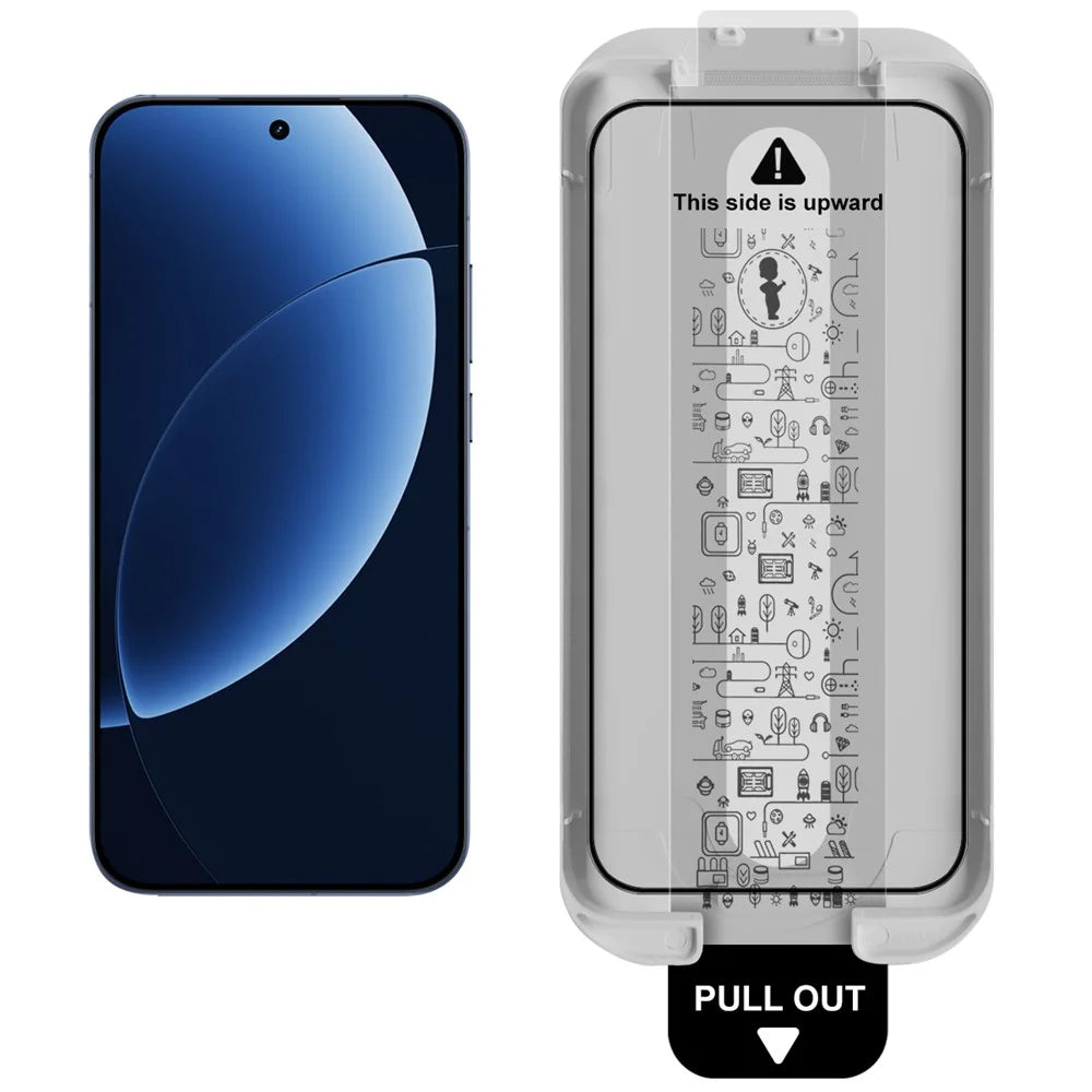 IMAK Tempered Glass For Realme GT 8 5G  /  GT 8 Pro 5G Full Screen Protector Full Glue Film with Dust-free Installation Tool (Fingerprint Unlock) - Black - 2