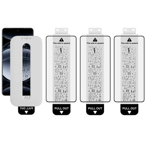 IMAK 3Pcs For Realme Neo7 Turbo 5G Tempered Glass Full Screen Protector Full Glue Film with Dust-free Installation Tool (Fingerprint Unlock) - 1