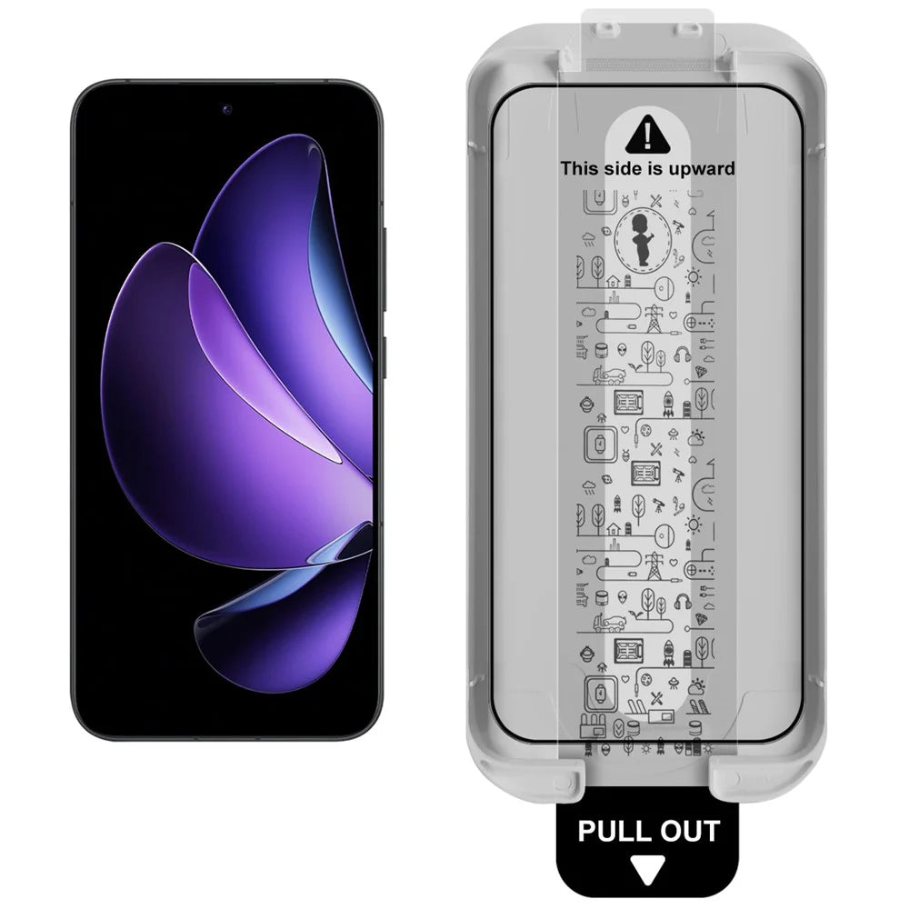 IMAK 3Pcs Tempered Glass For Oppo A6 Pro 5G  /  4G  /  Reno13 5G (Global)  /  Reno14 5G (Global) Full Screen Protector Full Glue Film with Dust-free Installation Tool (Fingerprint Unlock) - 3