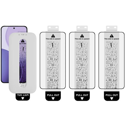 IMAK 3Pcs For Oppo Reno14 Pro 5G (Global) Tempered Glass Full Screen Protector Full Glue Film with Dust-free Installation Tool (Fingerprint Unlock) - 1