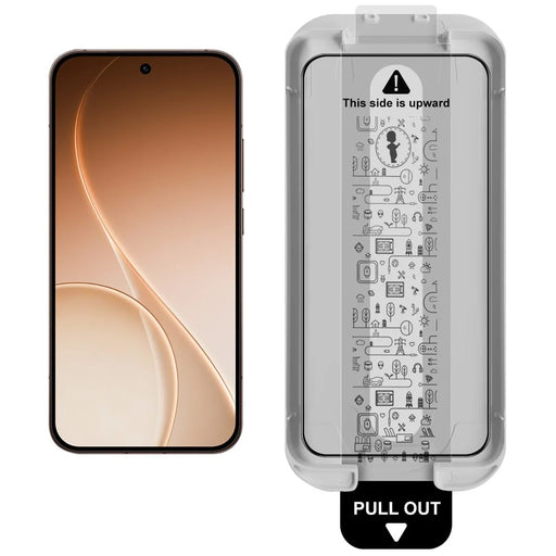 IMAK Tempered Glass For Oppo Reno15 Pro 5G (Global)  /  Reno15 5G (China) Full Screen Protector Full Glue Film with Dust-free Installation Tool (Fingerprint Unlock) - Black - 2
