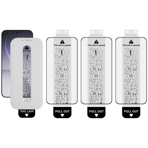 IMAK 3Pcs Tempered Glass For Oppo Reno15 Pro Max 5G (Global)  /  Reno15 Pro 5G (China) Full Screen Protector Full Glue Film with Dust-free Installation Tool (Fingerprint Unlock) - 1