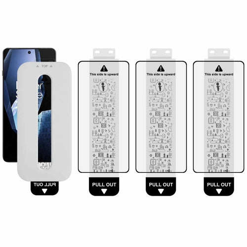 IMAK 3Pcs Tempered Glass For OnePlus 13R 5G  /  Ace 5 5G  /  Ace 5 Pro 5G Full Screen Protector Full Glue Film with Dust-free Installation Tool (Fingerprint Unlock) - 1