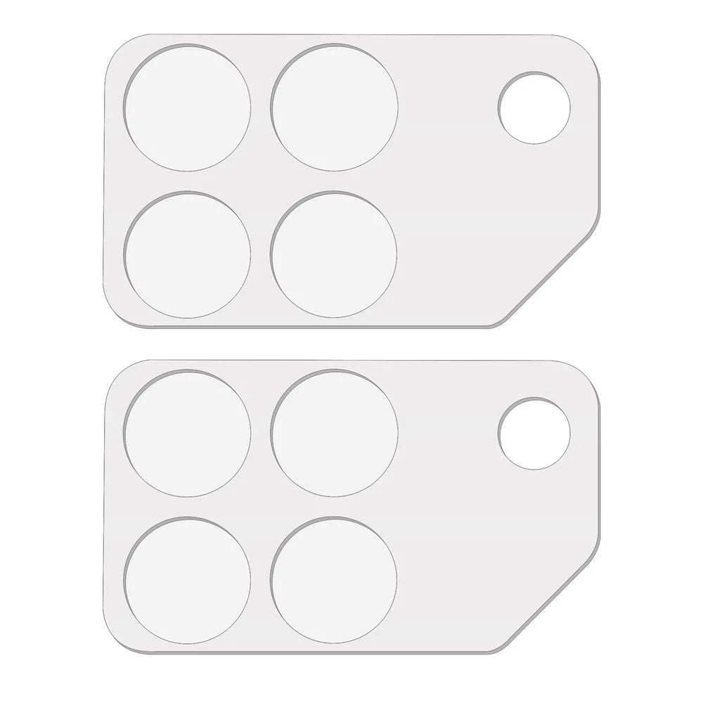 2Pcs For Honor Win 5G Full Coverage Camera Lens Protector 3D Arc Edge Anti-Scratch Tempered Glass Lens Film - Transparent - 2
