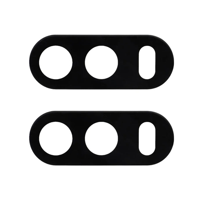 2Pcs For Honor 500 5G Full Coverage Camera Lens Protector Silk Printing Tempered Glass Lens Film 3D Arc Edge - Black - 2