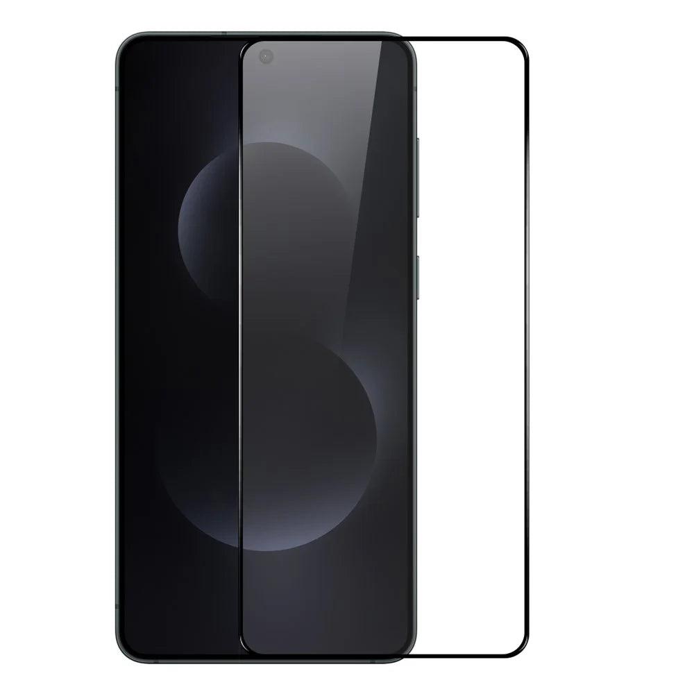 NORTHJO 2Pcs A++ For Samsung Galaxy S26 Full Screen Protector Silk Printing Full Glue High Aluminum-Silicon Glass Film Support Fingerprint Unlock - Black - 2