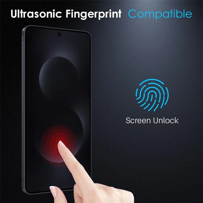 NORTHJO 2Pcs A++ For Samsung Galaxy S26 Anti-Spy Tempered Glass Full Screen Protector 2.5D 0.15mm Full Glue Support Fingerprint Unlock - 3
