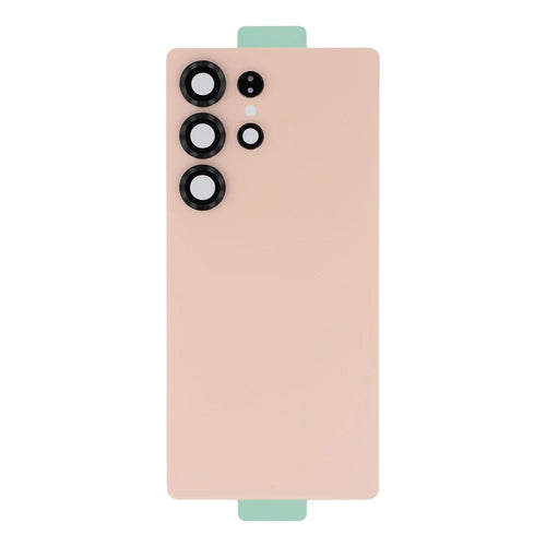 For Samsung Galaxy S25 Ultra S938 Battery Housing with Camera Lens Cover (without Logo) - Pink Gold - 1