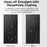 2Pcs For Samsung Galaxy S26 Ultra Full Screen Protector HD Clear High Aluminium Silicon Glass Film with Dust Removal Tool (Fingerprint Unlock) - Black - 3