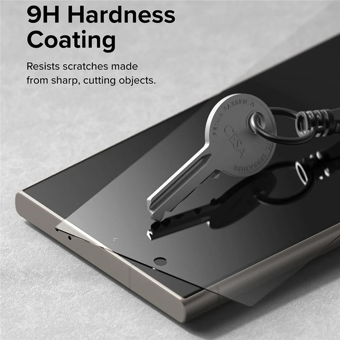 2Pcs For Samsung Galaxy S26 Ultra Full Screen Protector HD Clear High Aluminium Silicon Glass Film with Dust Removal Tool (Fingerprint Unlock) - Black - 6