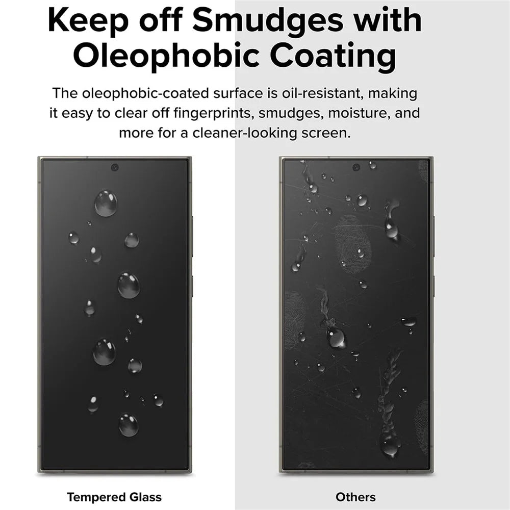 For Samsung Galaxy S26+ Full Screen Protector HD Clear High Aluminium Silicon Glass Film with Dust Removal Tool (Fingerprint Unlock) - Black - 3