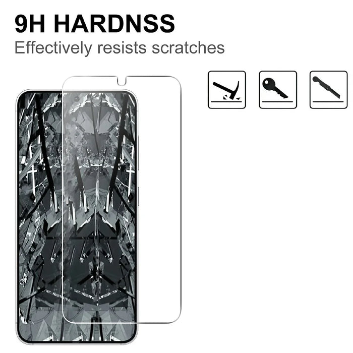 For Samsung Galaxy S26 Ultra Clear Tempered Glass Screen Protector Anti-Explosion Film (NOT Complete Covering) + Full Coverage Camera Lens Protector - Transparent - 3