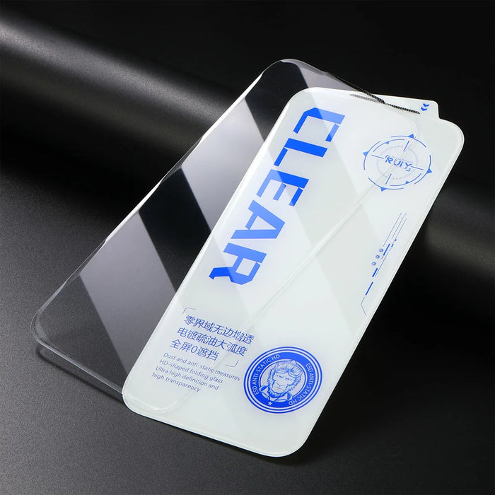 For iPhone 16 Pro Max 10Pcs Full Screen Protector 3D Round Edge HD Tempered Glass Film - Transparent - 5