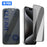 For iPhone 16 Pro 10Pcs Anti Spy Screen Protector 3D Round Edge Full Coverage Tempered Glass Film - Black - 1