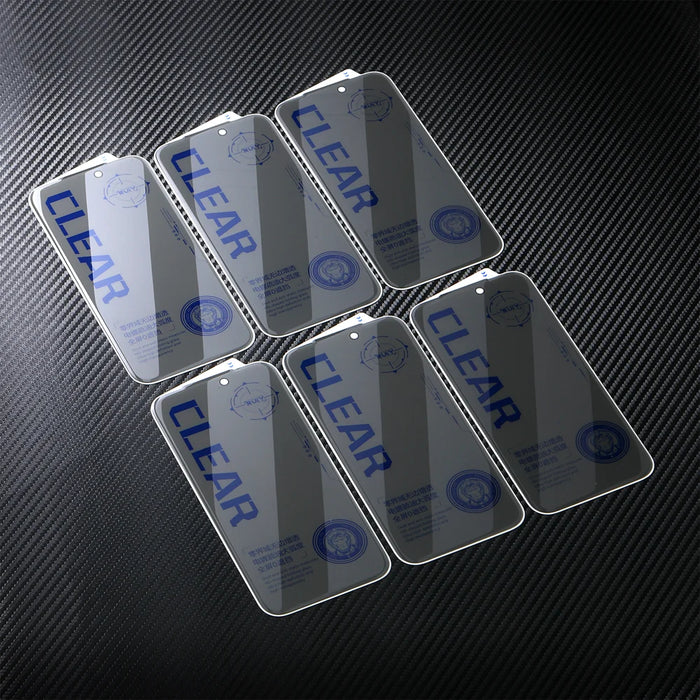 For iPhone 16 Pro Max 10Pcs Anti Spy Screen Protector 3D Round Edge Full Coverage Tempered Glass Film - Black - 6