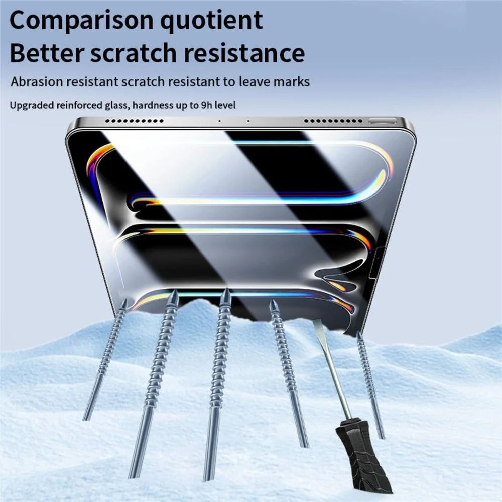 For iPad Pro 13 (2025) / (2024) Screen Protector HD Tempered Glass Film with Auto Dust-free Installation Tool (NOT Complete Covering) - Transparent - 7