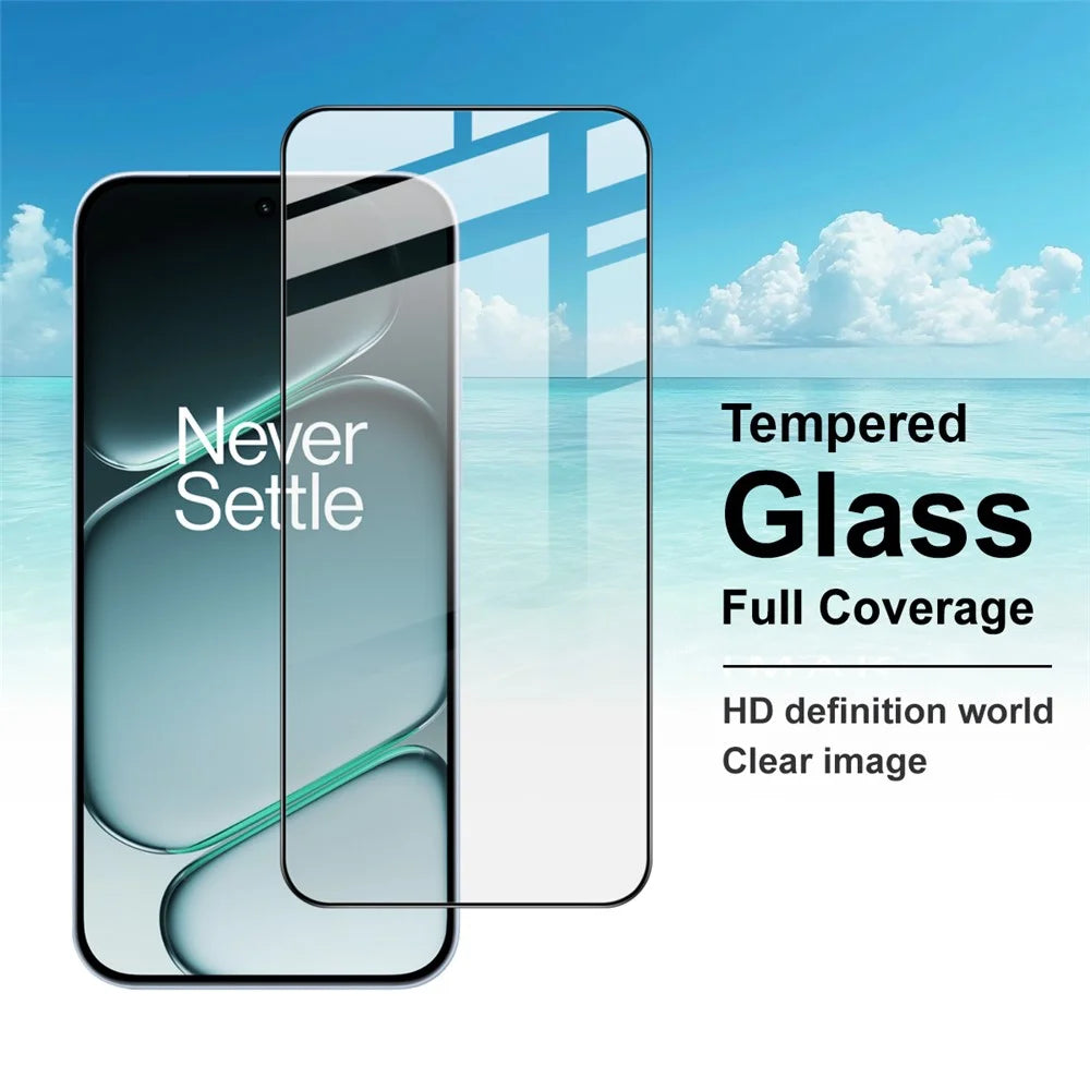 IMAK Pro+ Series For OnePlus Turbo 6 5G / Turbo 6V 5G / Nord 6 5G Screen Protector Full Coverage Tempered Glass Film (Fingerprint Unlock) - Black - 3