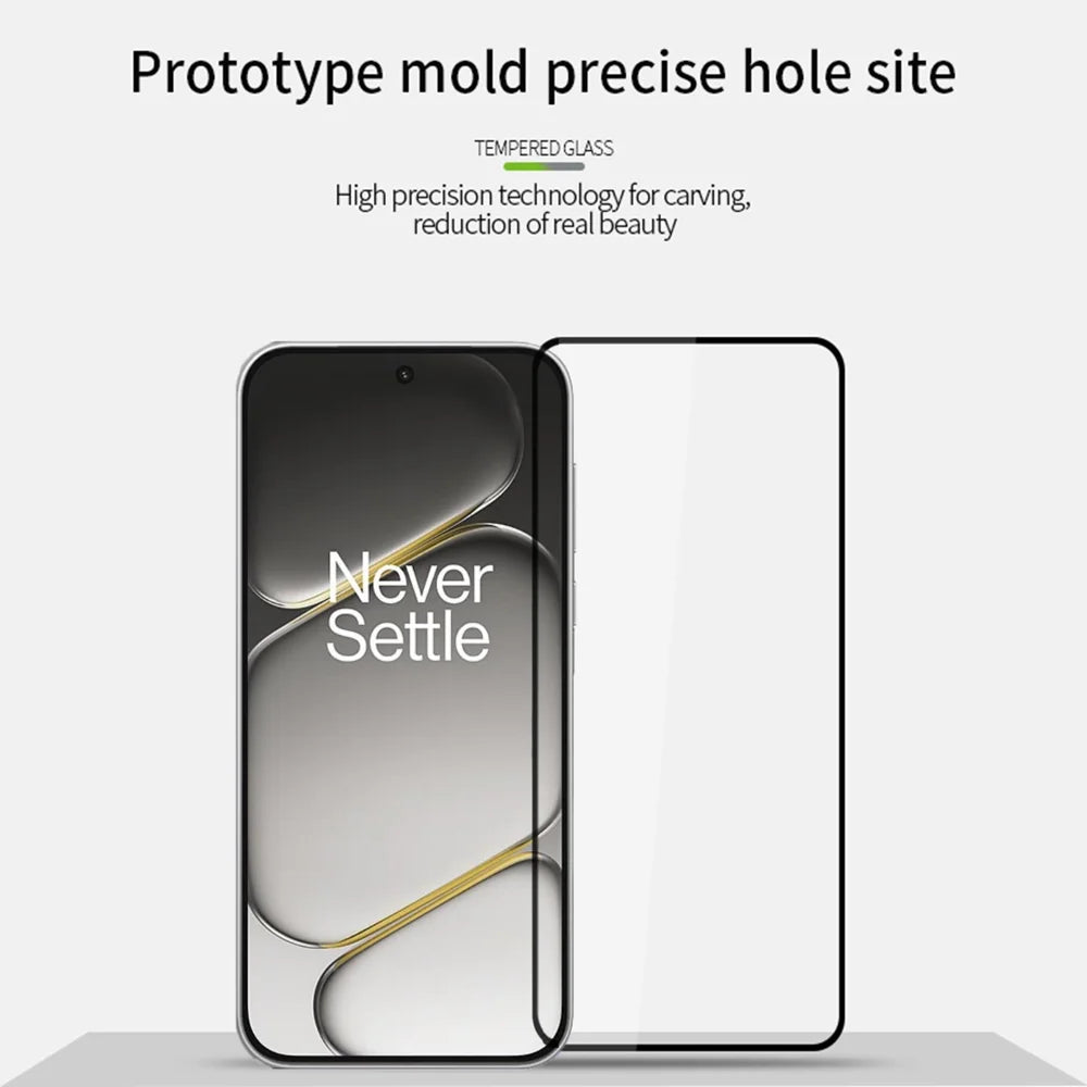 PINWUYO Tempered Glass Film for OnePlus Nord CE6 5G / Nord 6 5G / Turbo 6V 5G / Turbo 6 5G JK Series-2 9H Full Glue Full Screen Protector - Black - 3