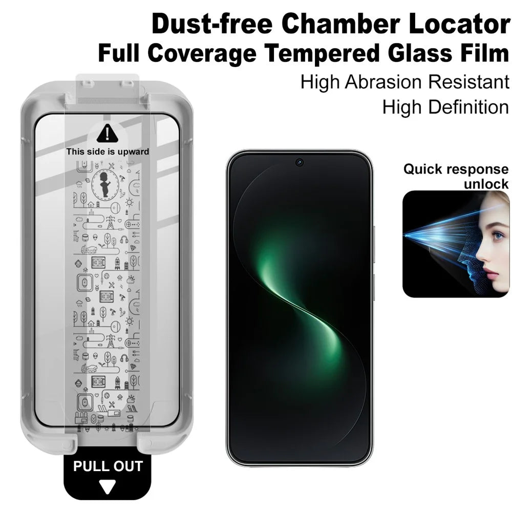 IMAK For Huawei nova 15 5G Tempered Glass Full Screen Protector Full Glue Film with Dust-free Installation Tool - Black - 3