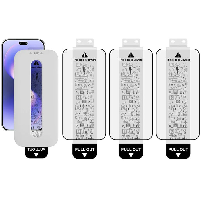 IMAK 3Pcs For Huawei nova 15 Pro 5G / nova 15 Ultra 5G Tempered Glass Full Screen Protector Full Glue Film with Dust-free Installation Tool - Black - 1