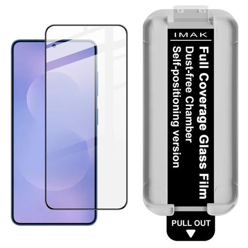 IMAK 3Pcs For Samsung Galaxy S26+ Tempered Glass Full Screen Protector Full Glue Film with Dust-free Installation Tool (Fingerprint Unlock) - Black - 2