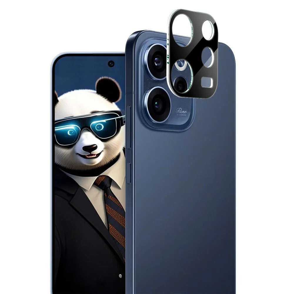 IMAK For Oppo Reno15 F 5G Tempered Glass Full Cover Lens Film + Acrylic Cap - Black - 2