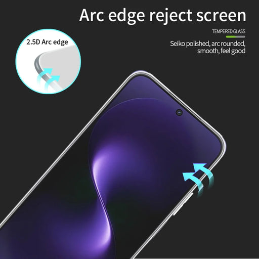 MOFI For Huawei nova 15 5G Screen Protector  9H Full Glue Full Coverage High Aluminum-Silicon Glass Film - Black - 2