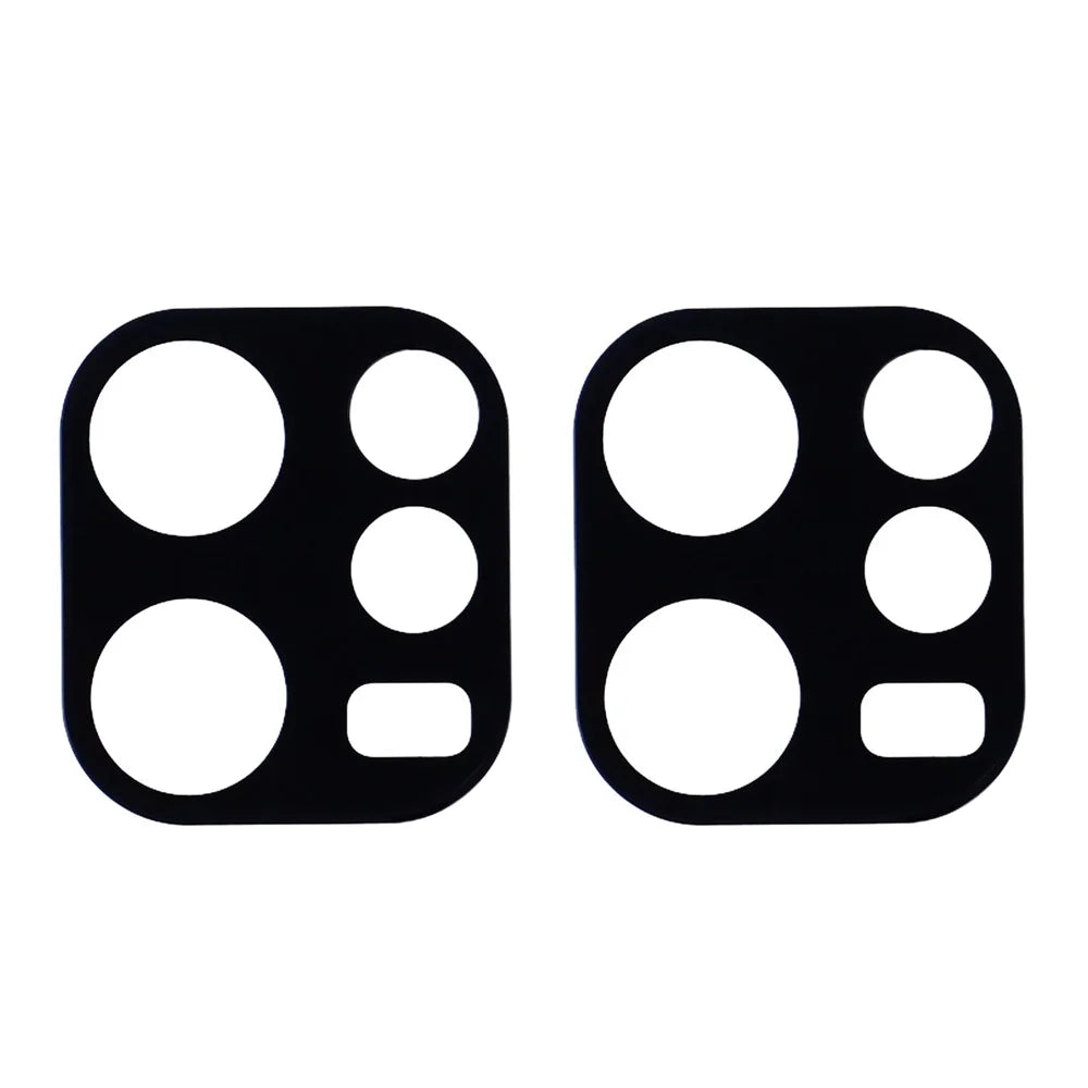 2Pcs For Oppo Reno15 F 5G Full Coverage Camera Lens Protector Silk Printing Tempered Glass Lens Film 3D Arc Edge - Black - 2