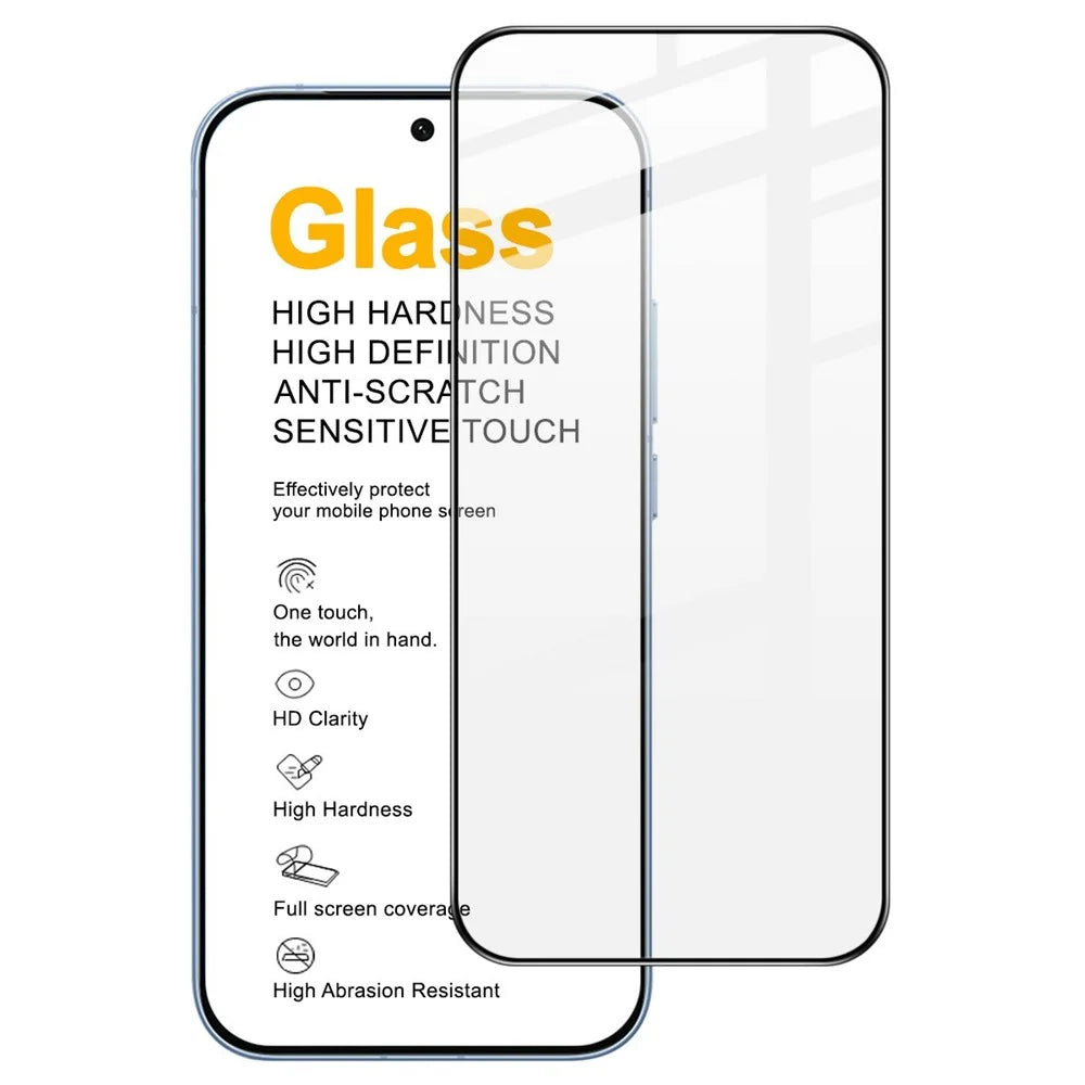IMAK Pro+ Series For vivo iQOO Z11 Turbo 5G Screen Protector Full Coverage Tempered Glass Film (Fingerprint Unlock) - Black - 1
