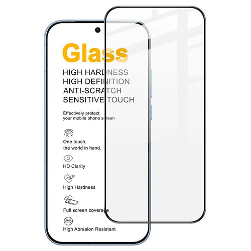 IMAK Pro+ Series For vivo iQOO Z11 Turbo 5G Screen Protector Full Coverage Tempered Glass Film (Fingerprint Unlock) - Black - 1