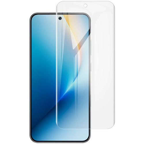 IMAK Hydrogel Film 4th For vivo iQOO Z11 Turbo 5G Full Screen Protector Ultra Clear Full Glue Soft TPU Film (Fingerprint Unlock) - Transparent - 1