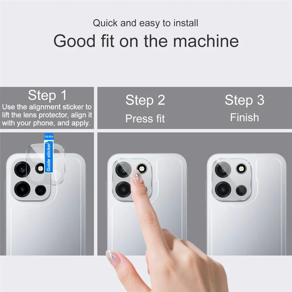 IMAK For OnePlus Turbo 6 5G / Nord 6 5G Camera Lens Protector Slim Tempered Glass Full Coverage Lens Film - Transparent - 4