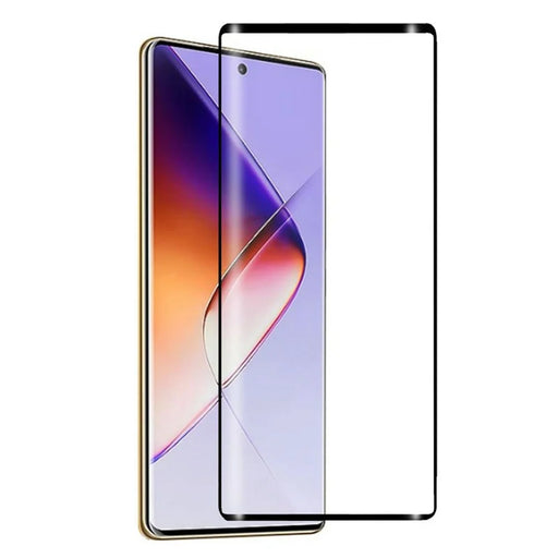 For Infinix Note 40 Pro 5G Full Screen Protector 3D Curved Tempered Glass Film Side Glue - Transparent - 1