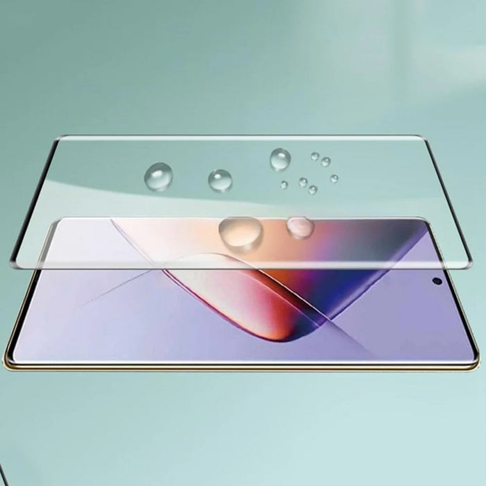For Infinix Note 40 Pro 5G Full Screen Protector 3D Curved Tempered Glass Film Side Glue - Transparent - 2