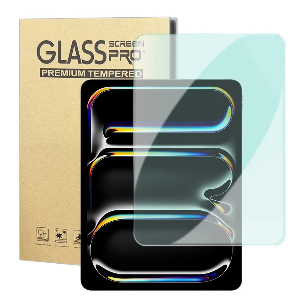 For iPad Pro 13 (2025) / (2024) Screen Protector Green Light Eye Protection Tempered Glass Film - Transparent - 1