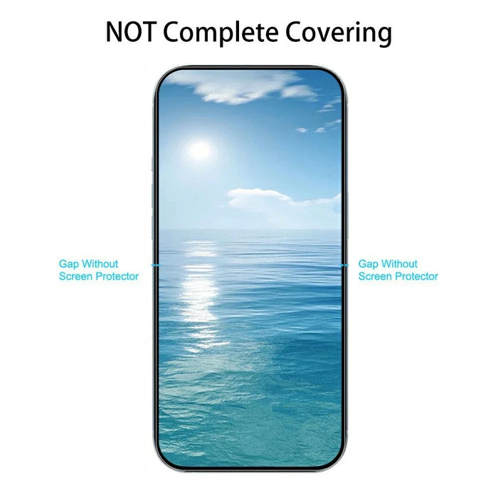 For Realme C85 4G Screen Protector 0.3mm Arc Edge Tempered Glass Film, Not Complete Coverage - Transparent - 3