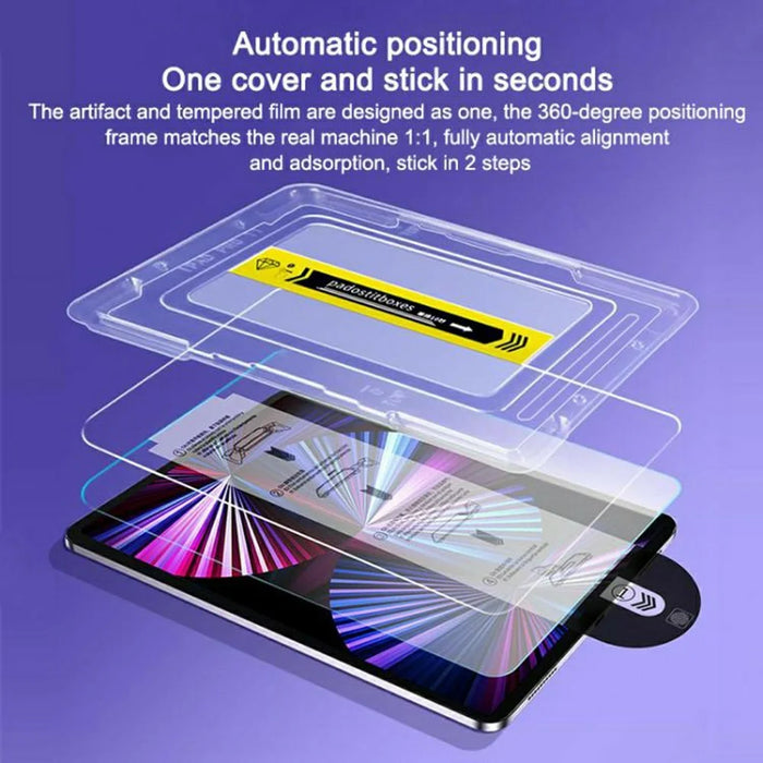 For Huawei MatePad 11.5 (2026) Screen Protector Full Coverage Tempered Glass HD Film with Automatic Dust Removal  Tool - Transport - 4