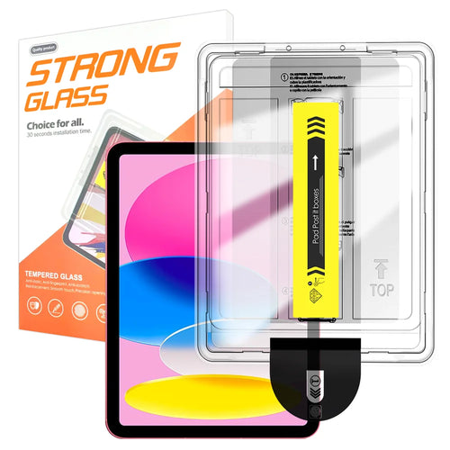 For iPad 10.2 (2019) / iPad 10.2 (2020) / iPad 10.2 (2021) Screen Protector Arc Edge Tempered Glass Film with Auto Dust-free Installation Tool (NOT Complete Covering) - Transparent - Transparent - 1