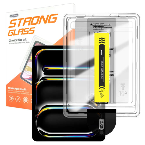 For iPad Pro 11 (2025) / iPad Pro 11 (2024) Screen Protector Arc Edge Tempered Glass Film with Auto Dust-free Installation Tool (NOT Complete Covering) - Transparent - Transparent - 1