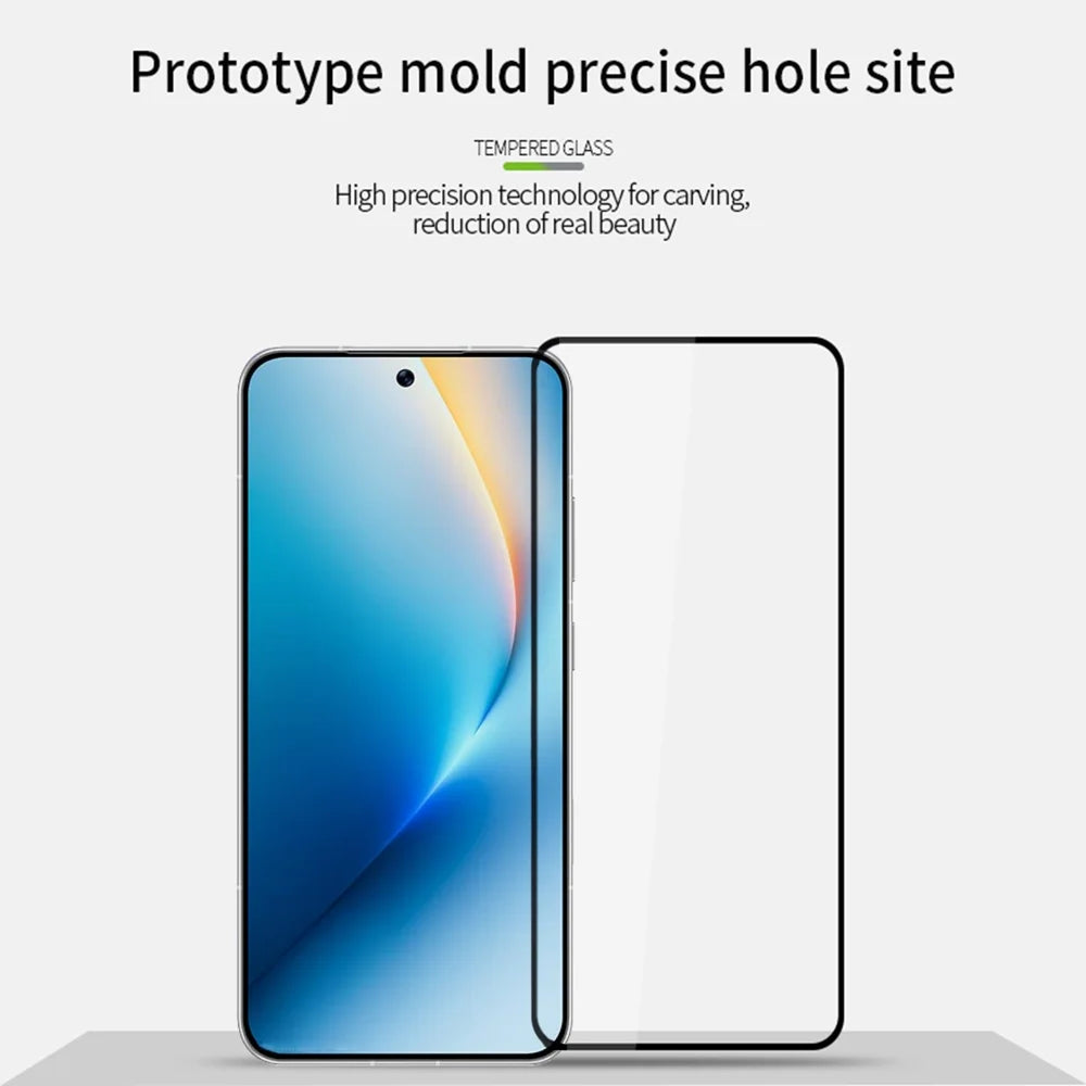 MOFI For Honor Win RT 5G / Honor Win 5G Screen Protector  9H Full Glue Full Coverage High Aluminum-Silicon Glass Film - Black - 3